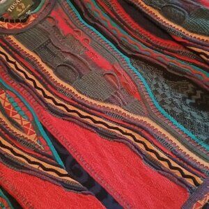 Vintage 90's Tosani Coogi Style Hip-Hop Rap Crewneck - Adult Men's Size XXL